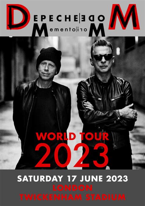 depeche mode twickenham 2023 poster